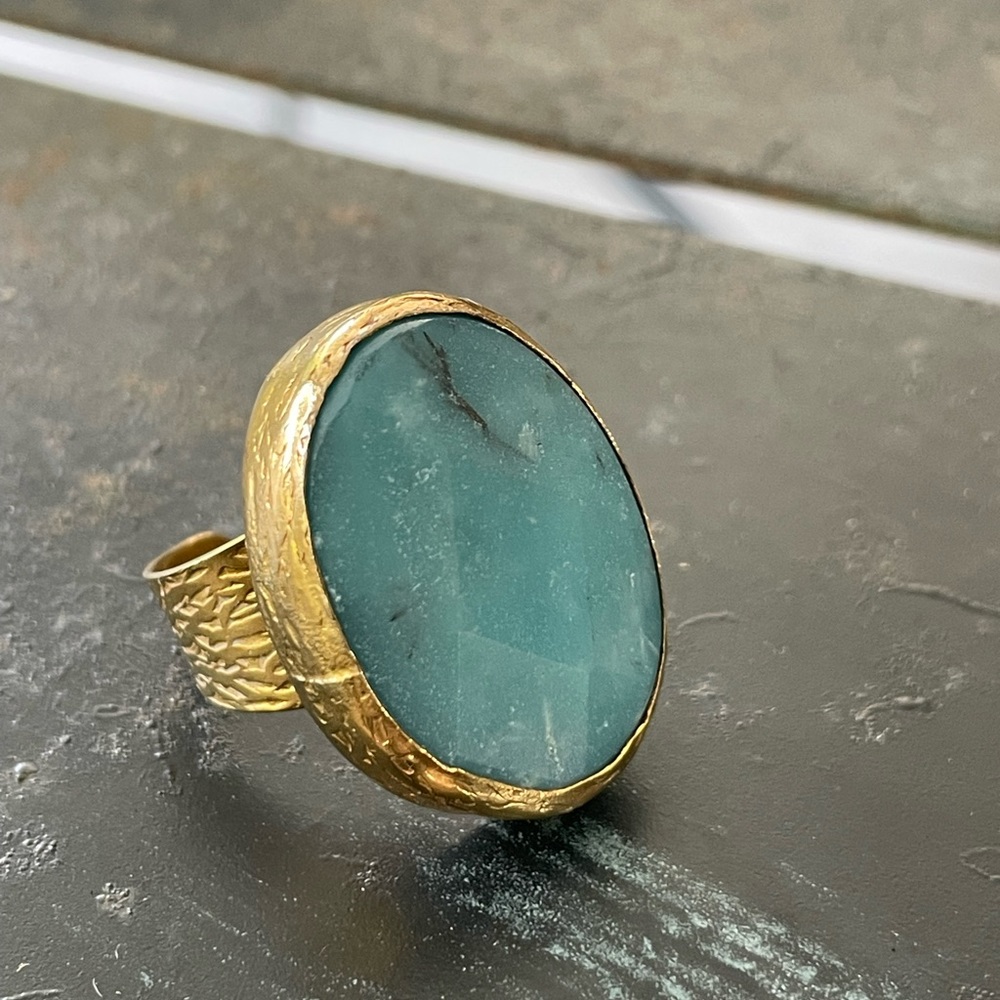 Turquoise Ring Boho Chic - image 7